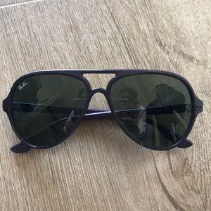 Rayban Purple Aviator Sunglasses RB4125